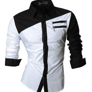 Jeansian Men's Casual Dress Shirts
